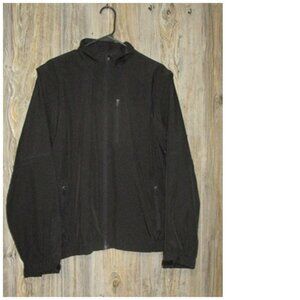 Walter Hagen Full Zip 3 in 1 Golf Black Jacket Wind Shirt Zip Off Sleeves Small